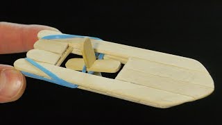 How to Make an Elastic Band Paddle Boat