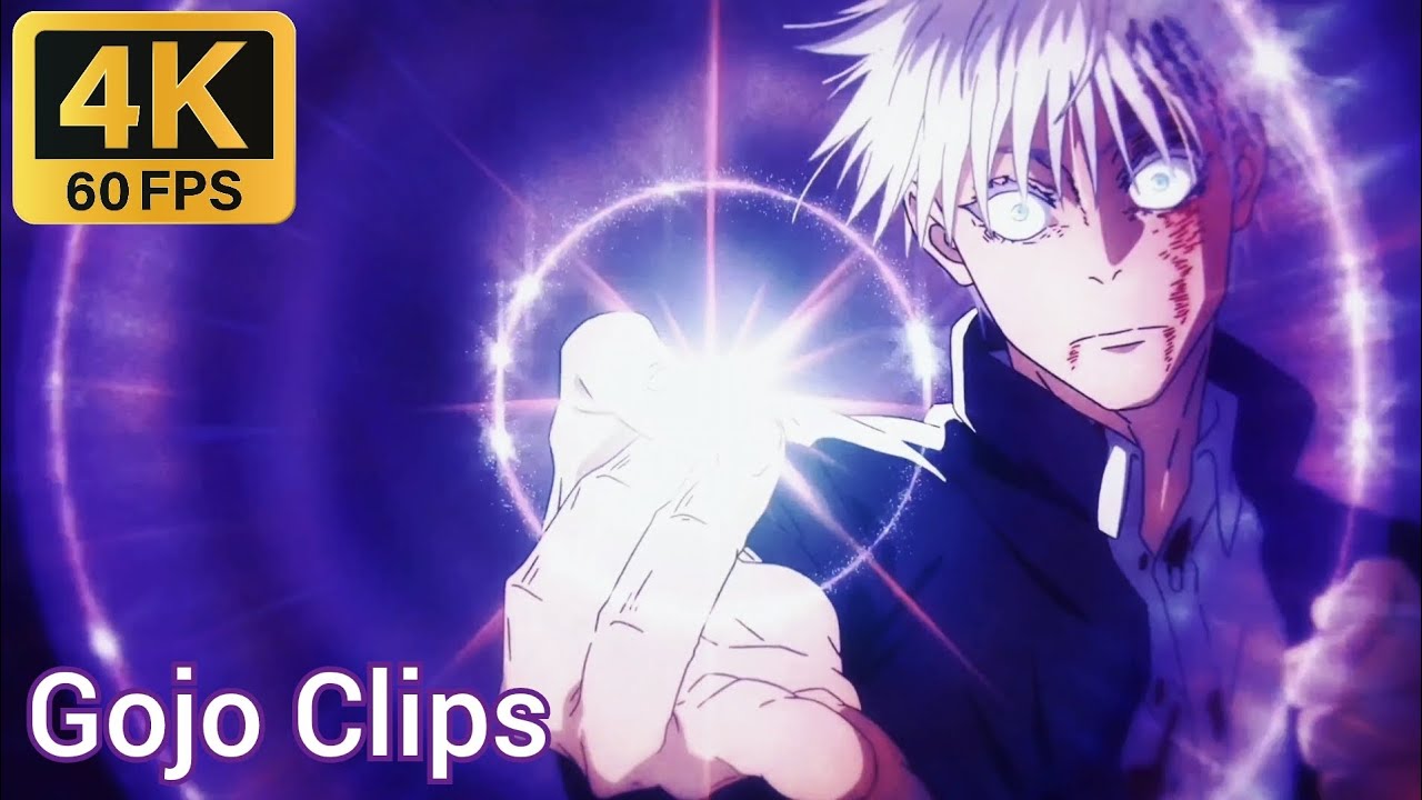 Gojo Clips For Edits (4K 60FPS) / Jujutsu Kaisen : Season 2 : Episode 4 ...