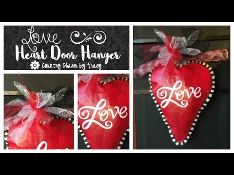 LOVE Handpainted Canvas Door Hanger LOVE Handpainted Canvas Door Hanger