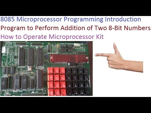 How To Operate 8085 Microprocessor Kit And Introduction Of 8085 Program ...