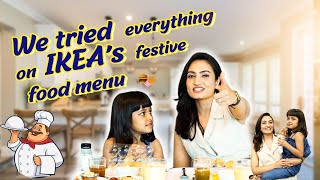 We tried everything on IKEA’s Festive Food menu | pani puri challenge |