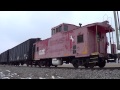 nd u0026w 1603 gp16 and ns 5650 gp38 2 with caboose on wabash 5th district