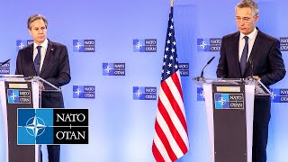NATO Secretary General with 🇺🇸 US Secretary of State Antony J. Blinken, 23 MAR 2021