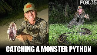 UCF student nabs 16-ft python in Florida Everglades