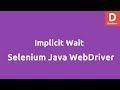 Implicit Wait using Selenium Java WebDriver