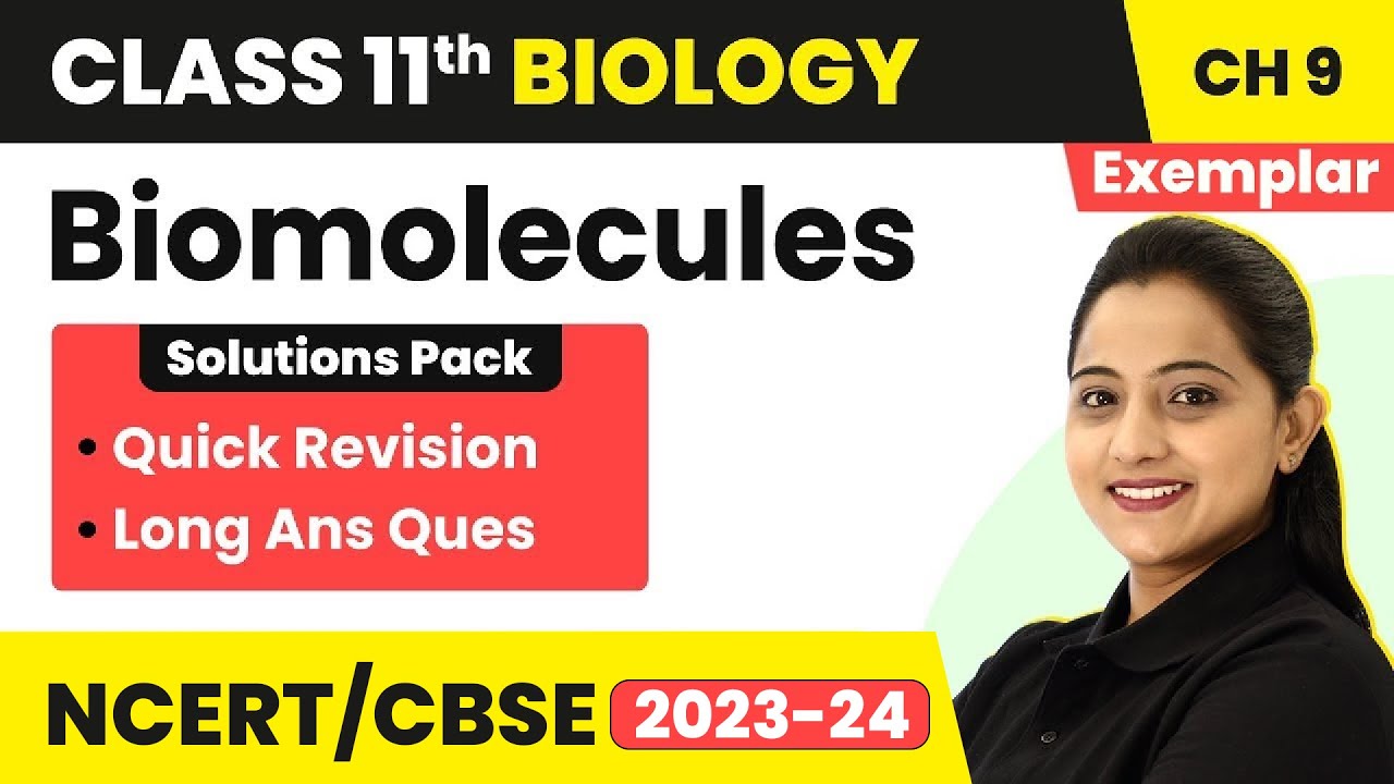 Biomolecules Quick Revision Long Ans Types Questions Class 11