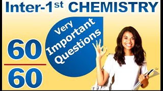 iNTER 2025 Chemistry 1st Year important Questions   how to get 60 marks in chemistry inter 1st year