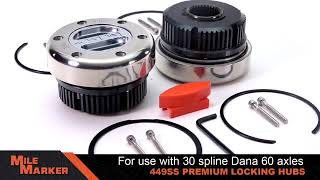 Mile Marker Dana 60 Internal Mount #449SS Hub Kit  1 Pair