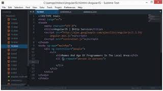 AngularJS Tutorial 16 $http Service