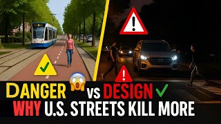 Why U.S. Streets Are Killing More People 🚨 | Europe’s Safer Design Explained