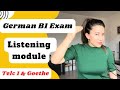 German B1 Listening Exam | B1 Hören Prüfung | Telc Goethe exam Tips