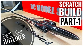 Building the RC Hotliner SUN DANCER V-2 Twin EDFs from Scratch | 3D Printed Fuselage PPA CF