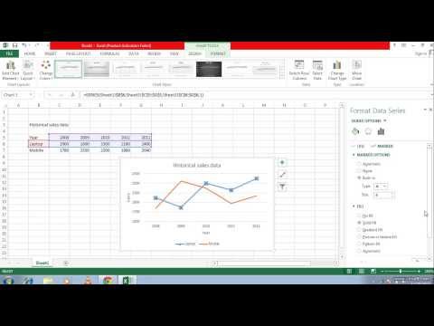 How to create line graph in excel 2013 How to create line graph in excel 2013