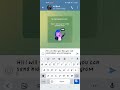 How to send hidden msg in telegram so no one can read from notification or by opening chat solved