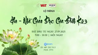 [BUỔI 12] PRE NHÀ GIÁO DỤC GIA ĐÌNH K03