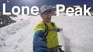 Hiking, Climbing and Sliding Lone Peak