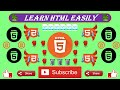 #65 : Learn HTML | Div && Span Tags In HTML | The Difference Between Div And Span
