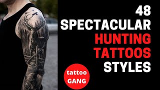 48 Spectacular Hunting Tattoos Styles