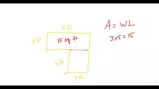 Area of 2 rectangles