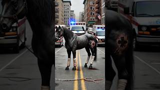 Horse got accident by car #sad #sadstory #horse