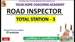 TNPSC ROAD INSPECTOR/ TOTAL STATION/ PART 3 / Civil Engineering Previous Year Important Questions