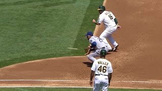 LAD@OAK: Adrian turns an unassisted double play