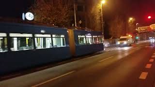 Probna vožnja tramvaja AD Tranz GT6M ZET Zagreb