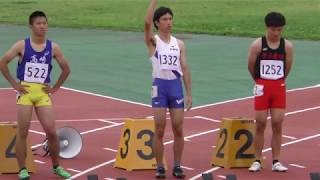 群馬県国体予選陸上 2019 少年B男子100m決勝