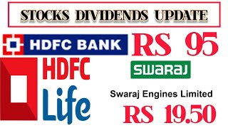 5 அதிக டிவிடெண்ட் தரும் பங்குகள் |dividend RS 95 | HDFC BANK|HDFC LIFE INSURANCE| john cockerill