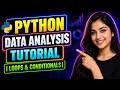 Python Data Analysis Tutorial | Loops & Conditionals