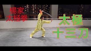 Yang Style Taiji: Taiji Shi San Dao (Taiji Broad Sword) 楊家太極拳: 太極十三刀