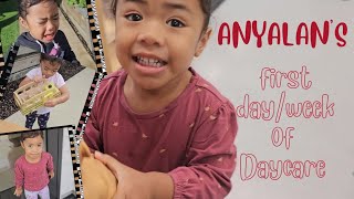 Anyalan's first day/week of daycare, transition#daycare #separationanxiety #toddlermomlife