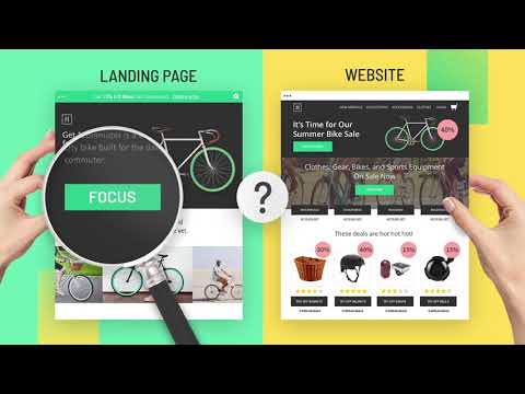 What is a landing page in education?