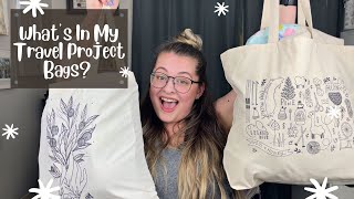 What's In My Travel Project Bags? - Episode 111 - Knitting Podcast \u0026 Flosstube - BIRCH AND LILY