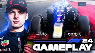 Our first look at F1 24! Max Verstappen Qatar GP (Official Gameplay)