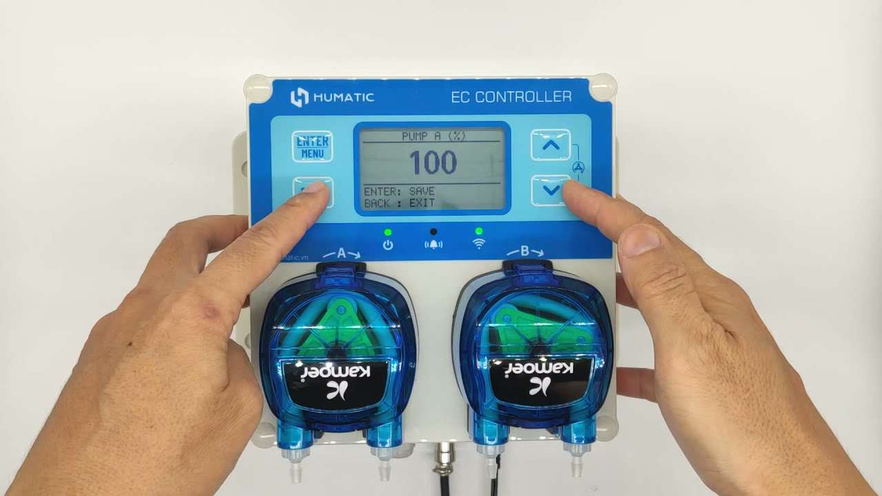 HUMATIC - EC CONTROLLER - HYDROPONIC NUTRIENT DOSER. MÁY CHÂM DINH ...