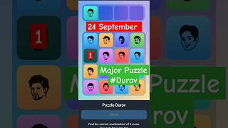 Major Airdrop Puzzle - 24 September #major #airdrop #puzzle #dailycombo