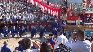 Nagasaki Kunchi Kojiyamachi Amiuti October9,2014　長崎くんち　川船　網打ち