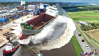 Big Ship Launch Compilation | Awesome Ship Launches, Fails and Close Calls [ EXPENSIVE SHIPS ]