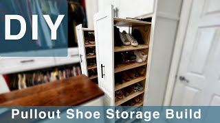 Luxury Closet and Bathroom Shoe Pullout DIY Build