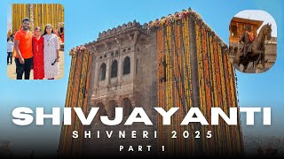 🚩 Shivjayanti 2025 at Shivneri Fort | Grand Celebration Vlog Part 1! 🏰🔥| Shot on DJI Osmo Action 3