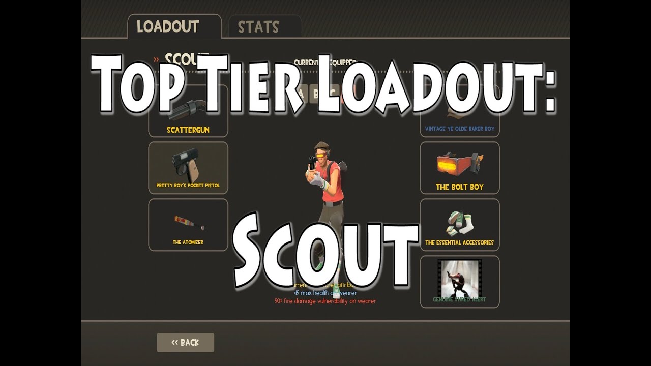 Team Fortress 2: Top Tier Loadout: SCOUT - YouTube