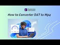 How to Converter DAT to Mp4 | Video Converter