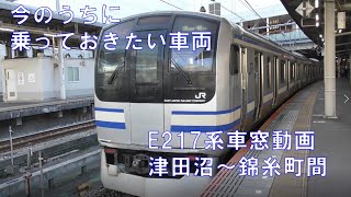 【車窓映像】総武快速線 E217系 津田沼～錦糸町