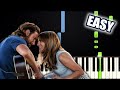 Lady Gaga, Bradley Cooper - Shallow (A Star Is Born) | EASY PIANO TUTORIAL by Betacustic
