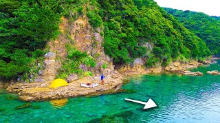 Solo Fishing and Camping adventure on the rock