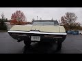 1968 buick gs 400 convertible four speed start up