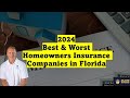 Best and Worst Homeowners Insurance Companies in Florida (2024)