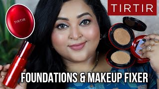 TIRTIR IN INDIA| Tirtir Mask Fit Red Cushion Foundations| 2SHADES| Tirtir Makeup Fixer|REVIEW \u0026 DEMO