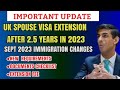 UK 2023 Latest Update: Uk Spouse Visa Extension After 2.5 years Sep 2023 New Immigration Rules